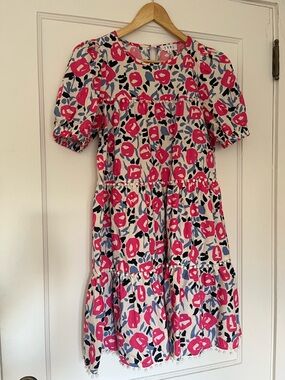 THML Pink Floral Tiered Dress